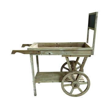 Heritage Rustic Hand Cart with Chalkboard