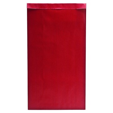 Red Deluxe Plain Paper Bags - 18 x 35 + 6cm