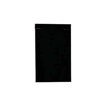 Black Deluxe Plain Paper Bags Minipack - 12 x 20 + 4cm