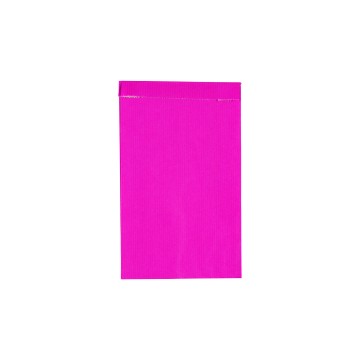 Fuchsia Pink Deluxe Plain Paper Bags Minipack - 12 x 20 + 4cm