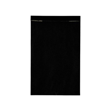 Black Deluxe Plain Paper Bags Minipack - 16 x 27 + 8cm