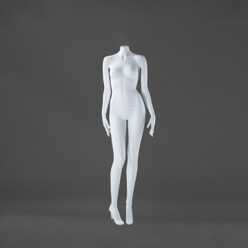 Nell Matt White Female Headless Mannequin - Hands at Side