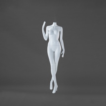 Nell Matt White Female Headless Mannequin - Hand Raised
