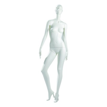 Nell Matt White Female Abstract Mannequin - Knee Bent