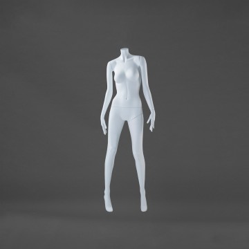 Nell Matt White Female Headless Mannequin - Legs Astride