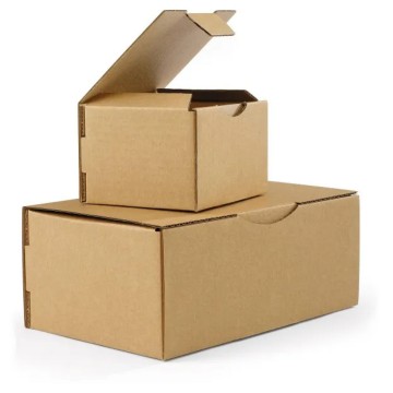 Small Flat Brown Cardboard Postal Boxes - 100 x 80 x 60mm