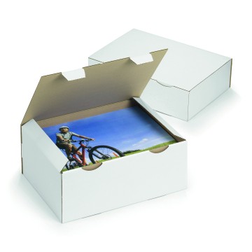 Medium White Cardboard Postal Boxes - 310 x 215 x 100mm