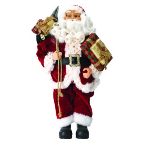Santa with Present - Red - 6ft