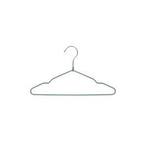 Extra Strong Non-Slip Metal Clothes Hangers - Flat - 30cm