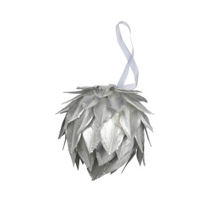Feather Bauble - Silver - 14cm