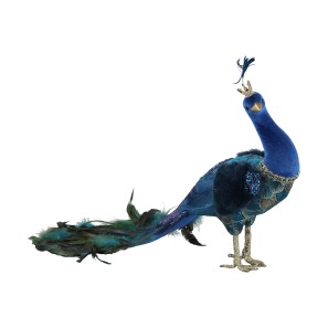 Blue Peacock - 33 x 52 x 20cm