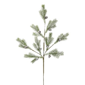 Green Fir Tree Spray With Pinecones  - 86cm