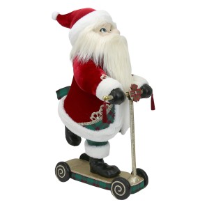 Santa On Scooter - 89 x 35 x 86cm