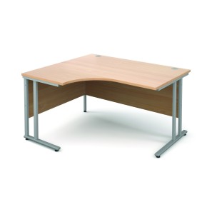 Beech Wooden Curved Office Desks