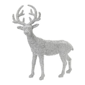 Silver Diamante Deer - 50cm