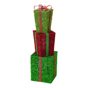 Present Stack - Green & Red