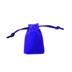 Purple Velvet Jewellery Bags - 4 x 6cm