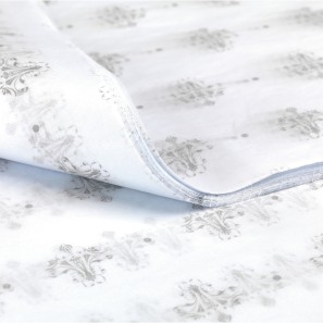 Premium Grey Baroque Patterned Tissue Paper - 50 x 75cm