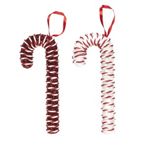 Hanging Candycane - Red / White