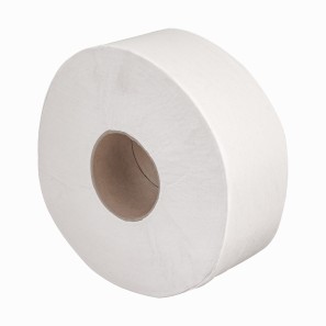 Jumbo Toilet Roll - White - 2 Ply