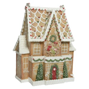 Resin Gingerbread House - 34.5 x 53 x 67.5cm