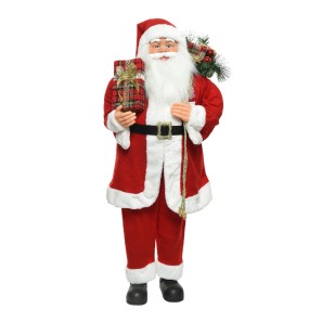 Santa With Presents - Red - 110 x 40 x 26cm