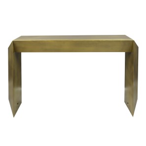 Antique Brass Angled Table - 124 x 31 x 76cm
