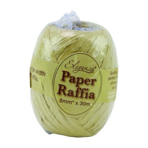 Natural Paper Raffia Ribbon - 8mm x 30m
