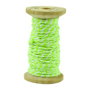 Lime Green Bakers Twine Cotton Ribbon - 2mm x 15m