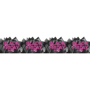 Black Friday Event Window Cling - Border - 135 x 25cm