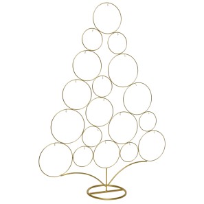 Tree Of Iron Baubles - Gold - 18 x 63cm