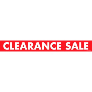 Principal Sale Streamers - Clearance Sale - 100 x 12cm