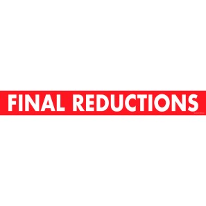 Principal Sale Streamers - Final Reductions - 100 x 12cm