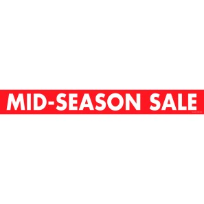 Principal Sale Streamers - Mid Season Sale - 100 x 12cm