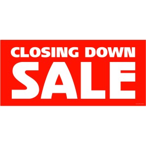 Principal Sale Posters - Closing Down - 75 x 33cm