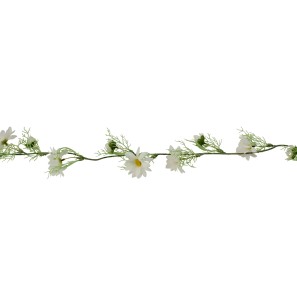 Artificial White Daisy Garland - 180 x 14cm