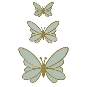Green Hanging Paper Butterflies - 22cm