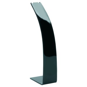 Black Acrylic Narrow Necklace Stand - 270mm