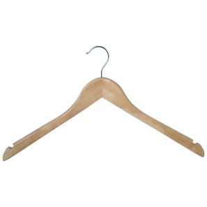 Natural Wooden Clothes Hangers - Wishbone - 43cm