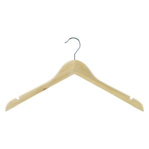 Economy Natural Wooden Clothes Hangers - Wishbone - 43cm