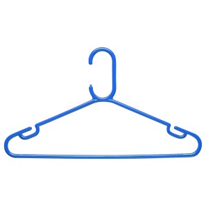 Blue Rainbow Plastic Clothes Hangers - 42cm