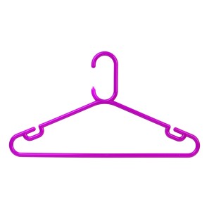 Pink Rainbow Plastic Clothes Hangers - 42cm