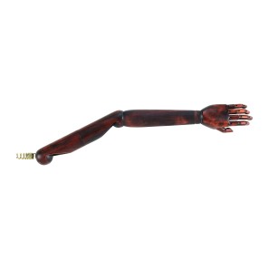 Articulated Female Mannequin Arms - Dark Wood