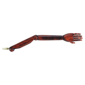 Articulated Male Mannequin Arms - Dark Wood