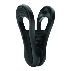 Black Soft-Grip Hanger Add-On Pegs - Peg - 6cm