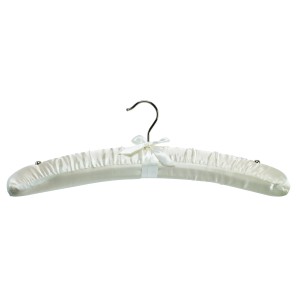 Ivory Padded Wooden Clothes Hangers - Extra Strong - 46cm