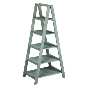 5 Tier A-Frame Wooden Display Ladder - 118 x 58cm