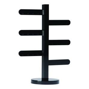 Black Acrylic Signpost Earring Stand - 220mm
