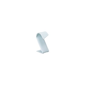 Deluxe White Leatherette Earring Stand - 81mm