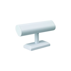 Deluxe White Leatherette Bangle Stand - 1 Tier
